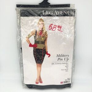 New Leg Avenue Military Pin Up Sexy Costume - Size S